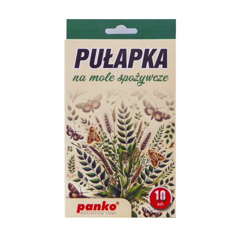 Pułapka na mole spożywcze kuchenne panko, ekologiczna, naklejana (10 szt.)