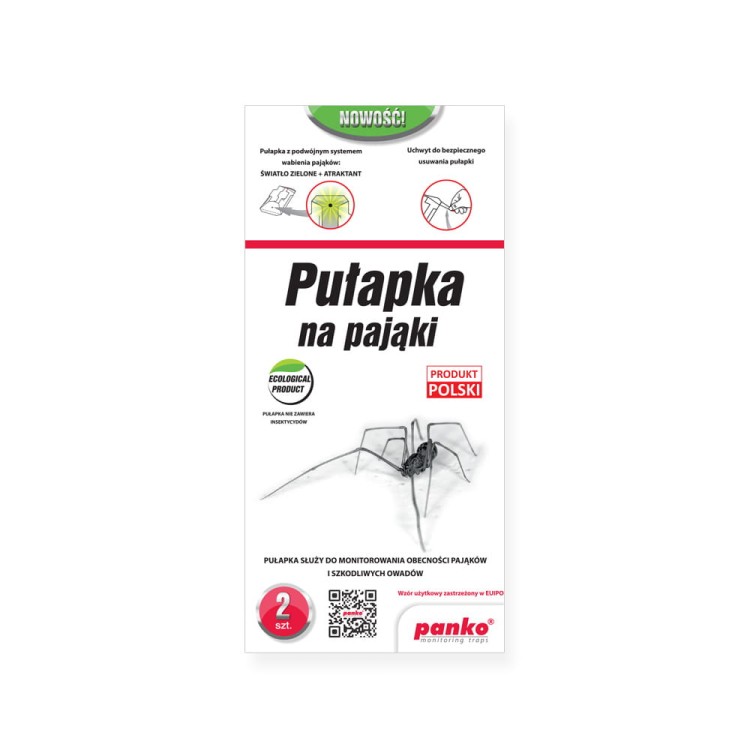 Pułapka na pająki panko, ekologiczna, bezpieczna.