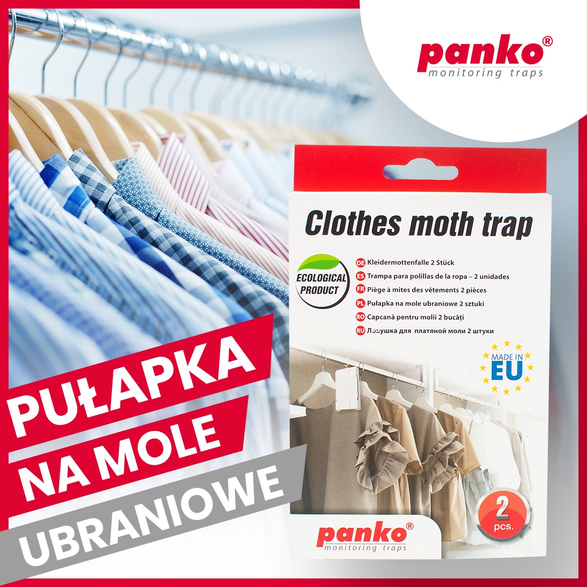 Pułapki na mole ubraniowe firmy panko®